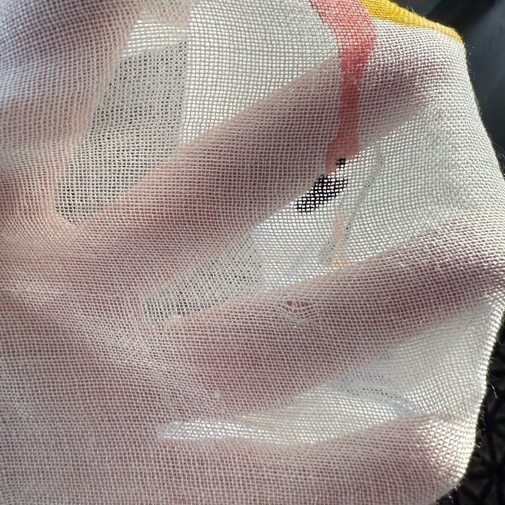 LOFT Flamingo and Leaf Print Scarf - Picture 7 of 7